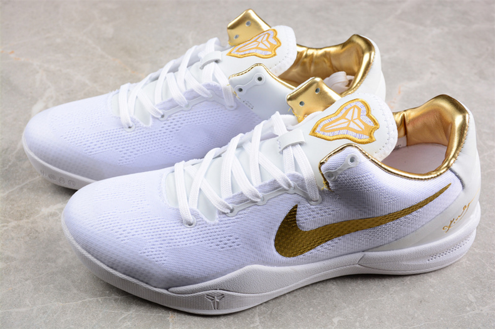 Nike Kobe 8 Protro White Metallic Gold