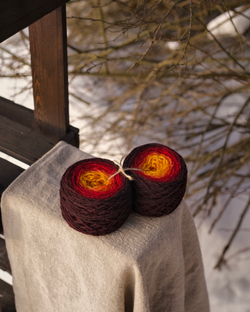 Градиент "Зарево" 78 г шерсть