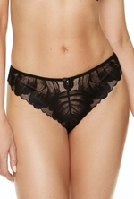 Трусики-стринги Moon из кружевного полотна (Размер: 36) (Цвет: черный)