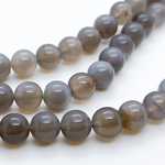 Халцедон бусины, диаметр 9,9-10,2 мм, цена за 18-19 шт (1/2 нити)