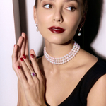 Кольцо с Розовым Сапфиром и Бриллиантами, R0119-1/1