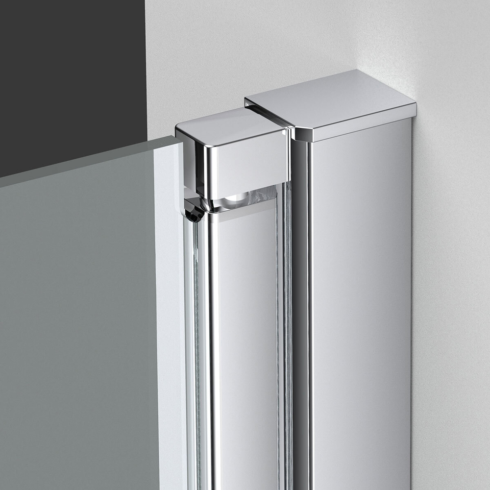 Душевой уголок Alpha VSR2-3AL, хром, стекло прозрачное