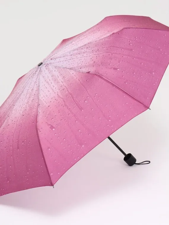 Зонт механический «Капли дождя», 4 сложения, 8 спиц, R = 48 см, цвет МИКС