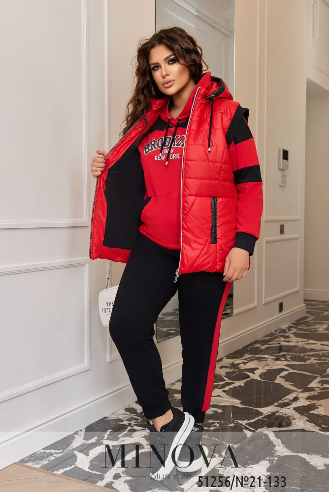 Костюм 21-133-красный Minova