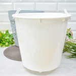 Кашпо Блоссом 8,3л, серый жемчуг/белый