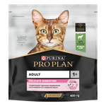 Pro plan корм сухой для взрослых кошек с чувствительным пищеварением с ягнёнком