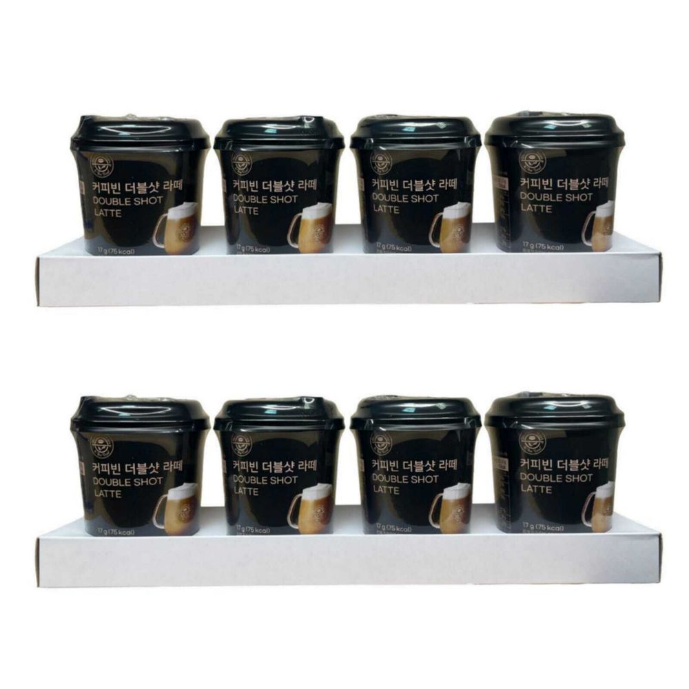 Кофе 3 в 1 в стакане AROMAVILLE Двойной латте, 2 упаковки по 4 стаканчика