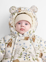 Комбинезон детский, Молочный с зайчиком