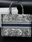 Сумка Dior Book Tote, модель маленького формата синий