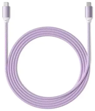 Кабель Satechi Type-C to Type-C 100W Charging Cable. Длина 2 м. Фиолетовый