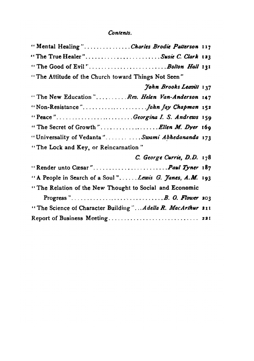 The International Metaphysical League Proceedings of the Second Annual Convention Held at New York, N.Y., October 23-26, 1900 | International New Thought Alliance