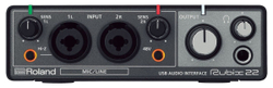 Roland Rubix22 внешний аудио интерфейс, 24 бит/192кГц, 2 вх./2 вых., USB, MAC/PC/iPad