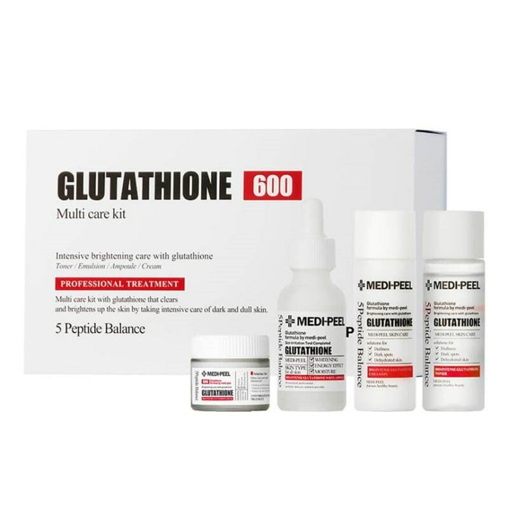 Набор для выравнивания тона MEDI-PEEL Bio-Intense Glutathione 600 Multi Care Kit(30ml+30ml+30ml+50g)