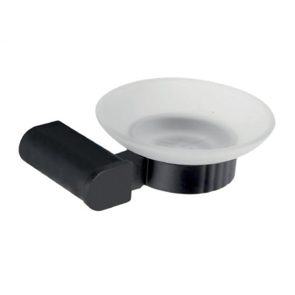 Мыльница стекло/алюминий CAPRI 16225.N чёрный