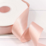 Лента Атласная 3,8см х 110м Полиэстер класс А (Розовый)