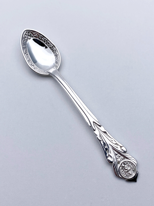 Ложка  из серебра/Чернение/Ангел