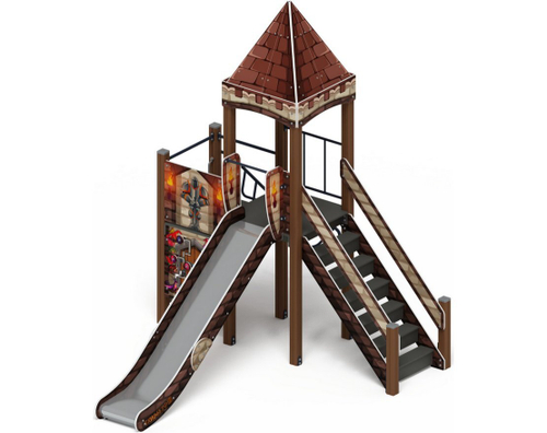 Детский игровой комплекс Замок Средневековый ДИК 2.18.04-02 H=1500