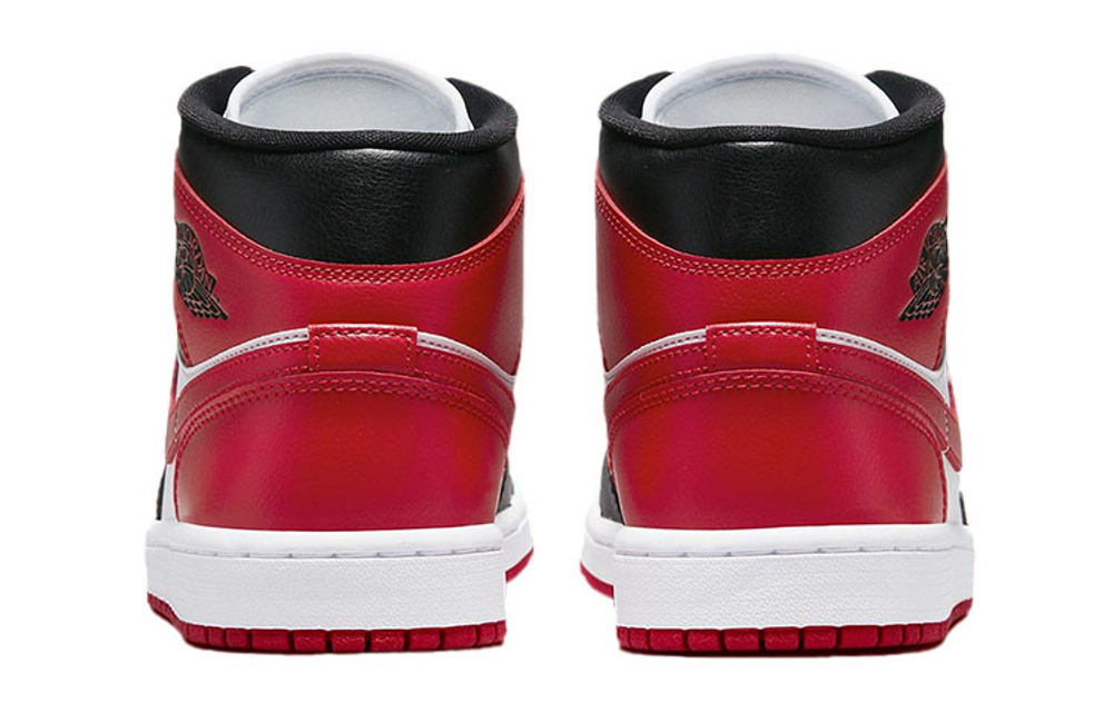 Кроссовки Jordan Air Jordan 1 Mid "Bred Toe" (Женская размерная сетка)