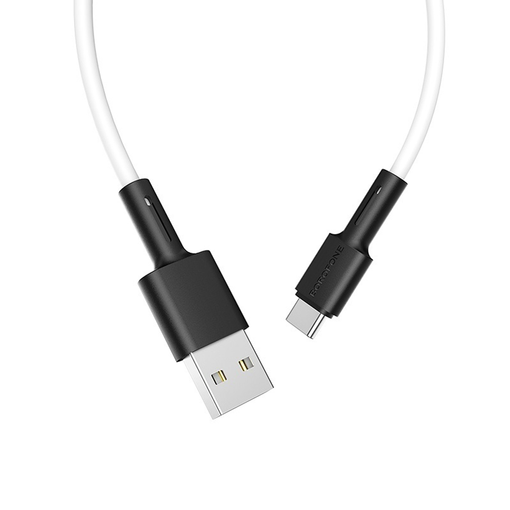 Кабель Borofone BX31 USB-Type-C 3A 1м Silicone White