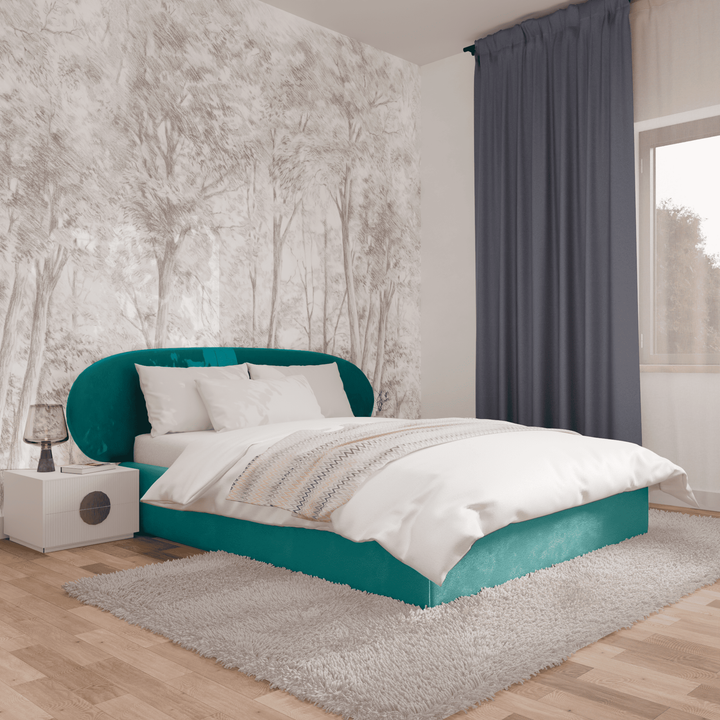 Двуспальная кровать с настилом Эллипс, 140х185