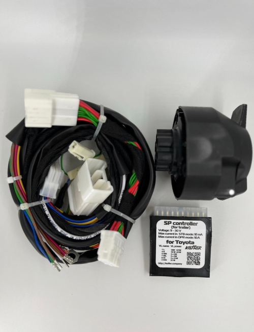 Штатная электрика Koffer к фаркопу для Toyota Land Cruiser Prado 250 2023- 7-pin арт.TLK25023