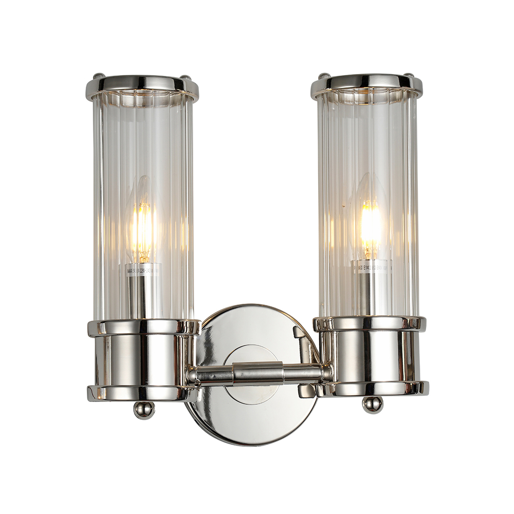 Настенный светильник Claridges 2C nickel
