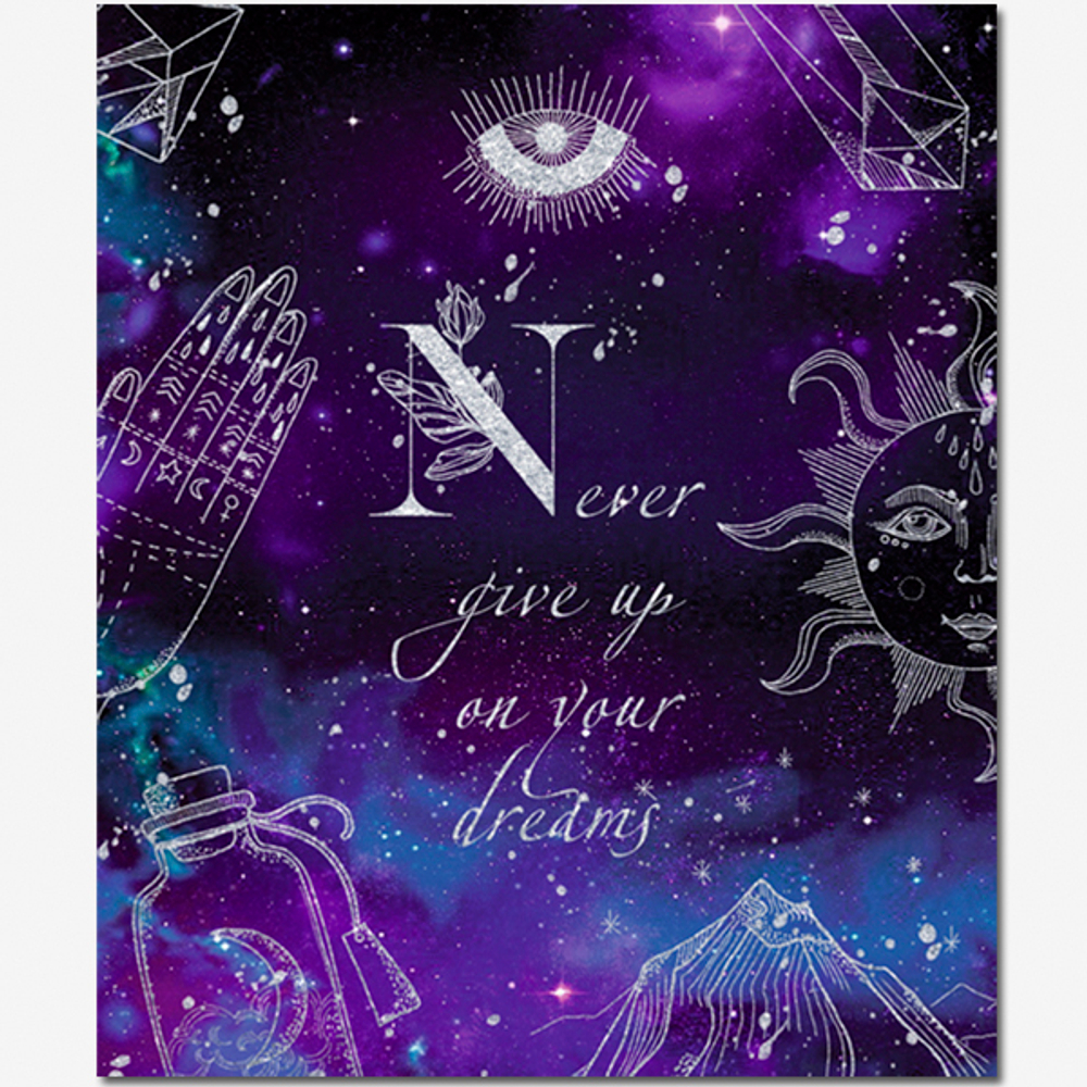 Тетрадь общая 48 листов на скрепке "Лунная мистерия"