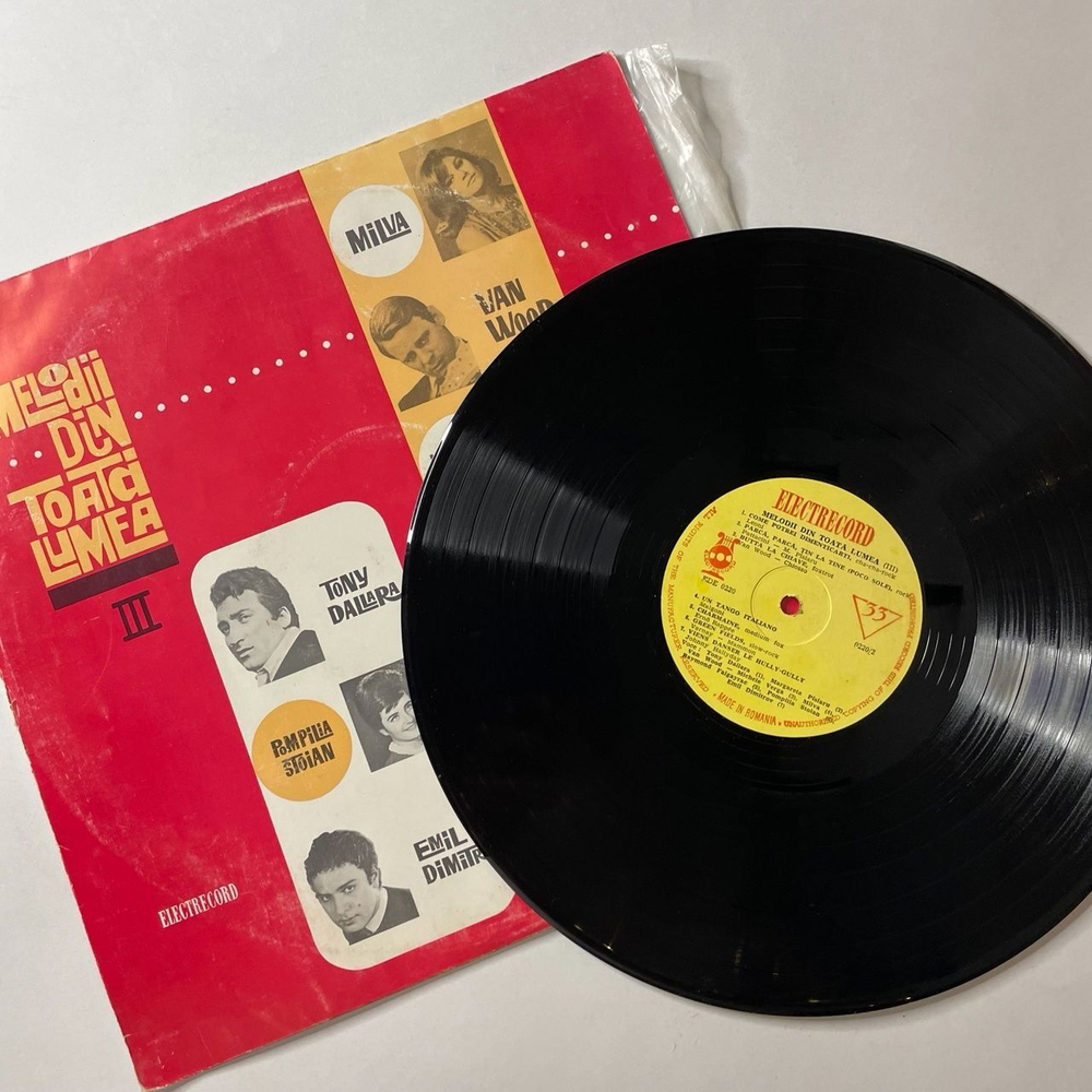 Винтажная виниловая пластинка LP Сборник Melodii Din Toata Lumea III (Румыния 1966)