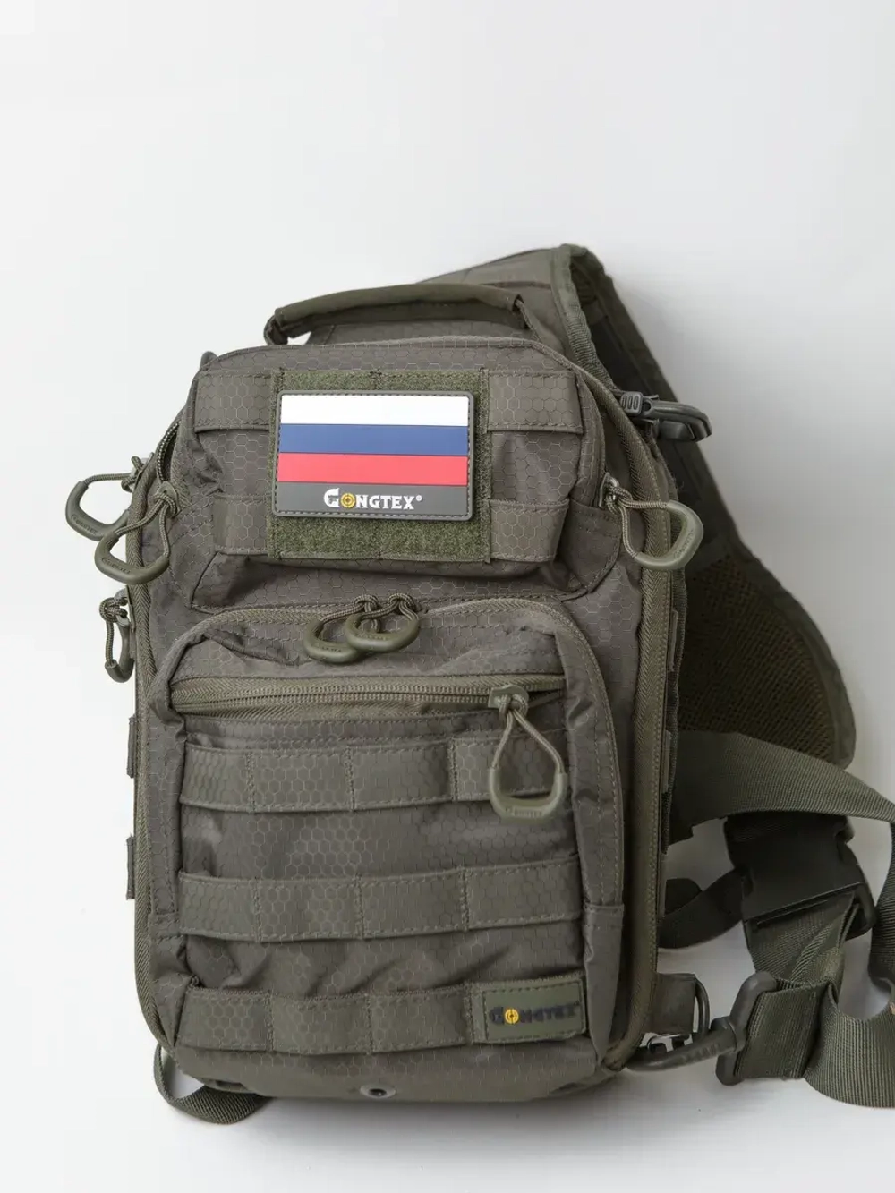 Тактический Рюкзак-сумка GONGTEX однолямочный Олива