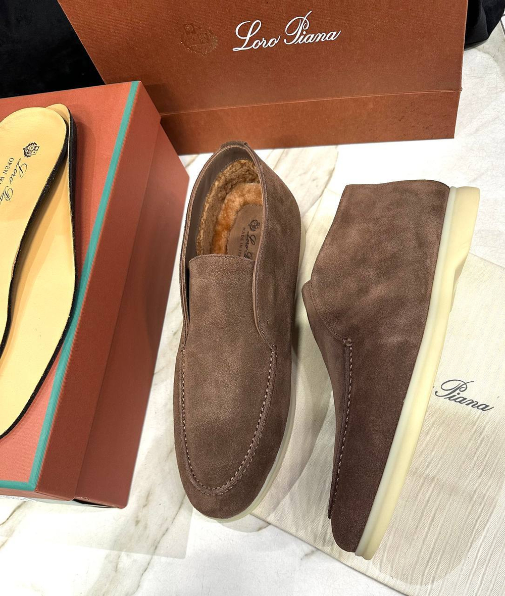 Высокие лоферы Loro Piana