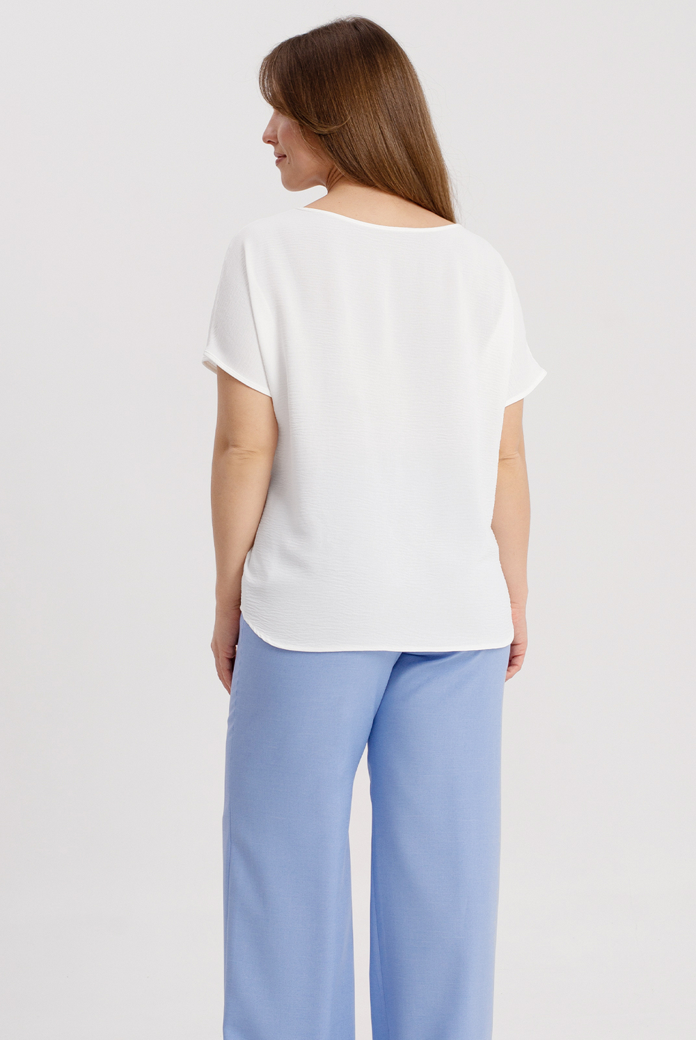 Блузка женская 4636з, белый #30Б094636з