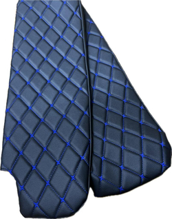 Чехлы на козырьки ГАЗель Некст и ГАЗон Некст (синяя нить Бабочка)