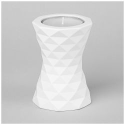 ПОДСВЕЧНИК СО СВЕЧОЙ 8.5*8.5*12.5СМ (СВЕЧА АРОМАТИЧЕСКАЯ В КОМПЛЕКТЕ)