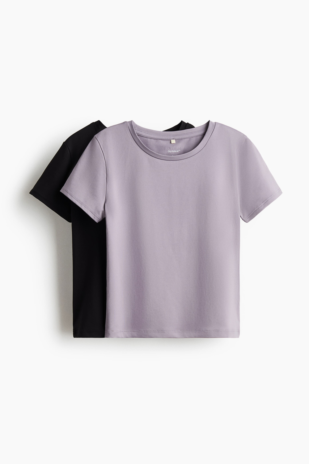 H&M Два спортивных топа DryMove, черный/фиолетовый