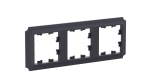 ATLASDESIGN ANTIQUE 3-постовая РАМКА, универсальная, КАРБОН
