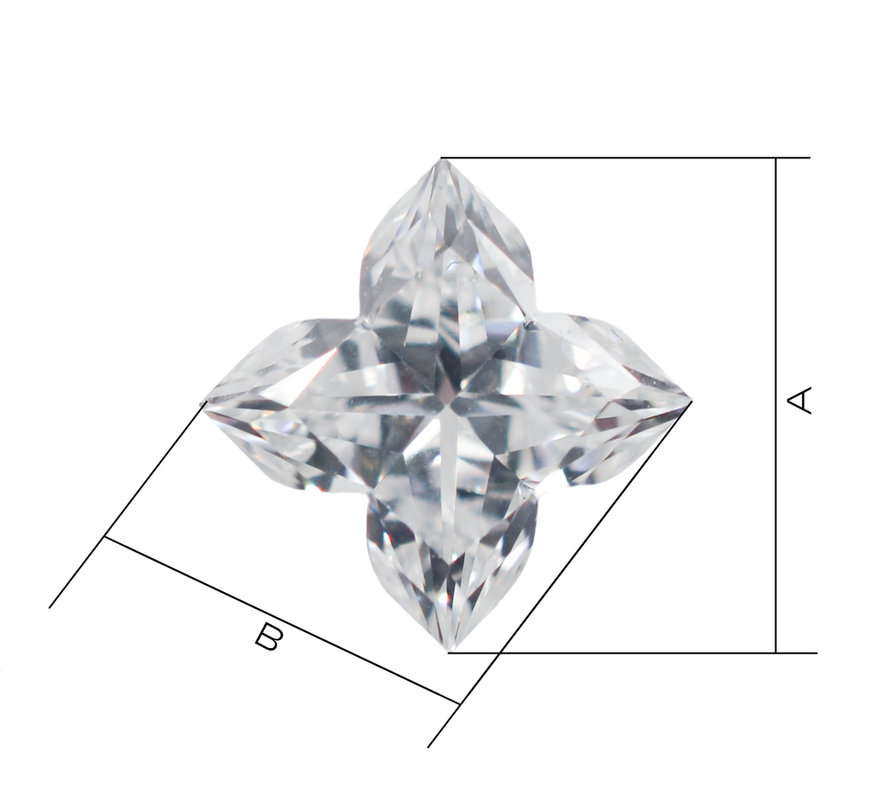 Лабораторно-выращенный бриллиант лилия (пара) 0.681 ct