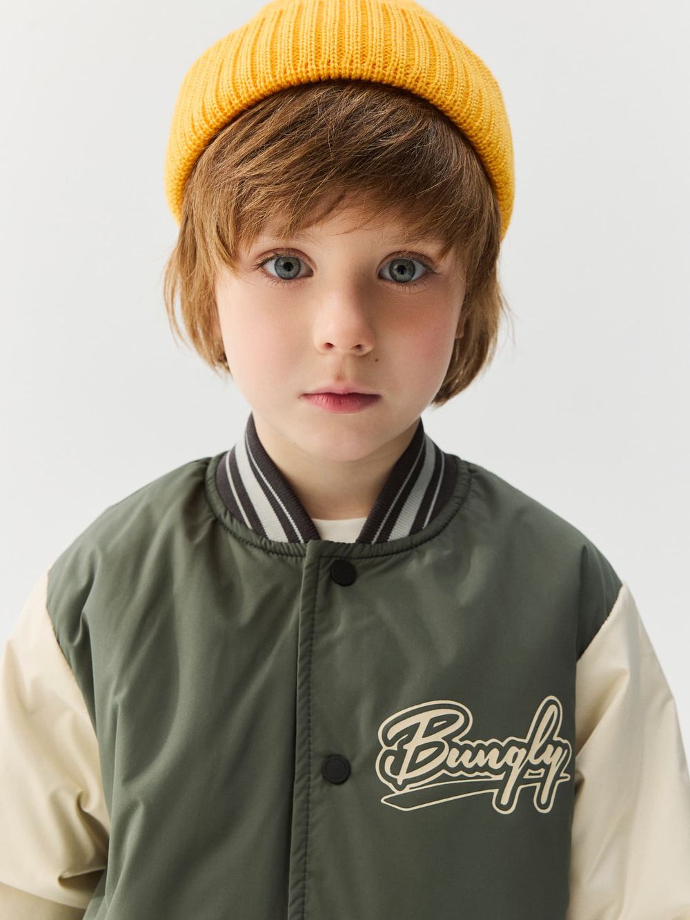 Бомбер с утеплителем "Папоротник"