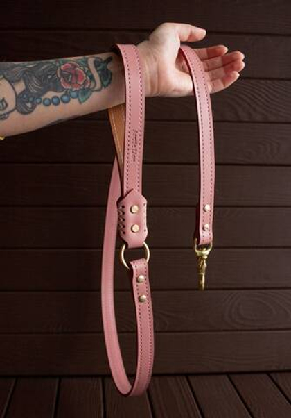 Цельнокожаный поводок 1.8м