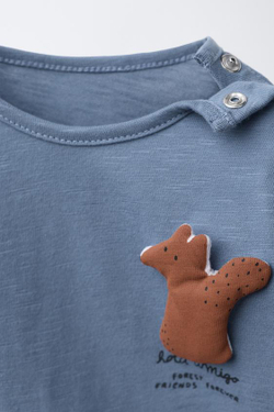 ZARA ЛОНГСЛИВ С БЕЛКОЙ, СИНИЙ