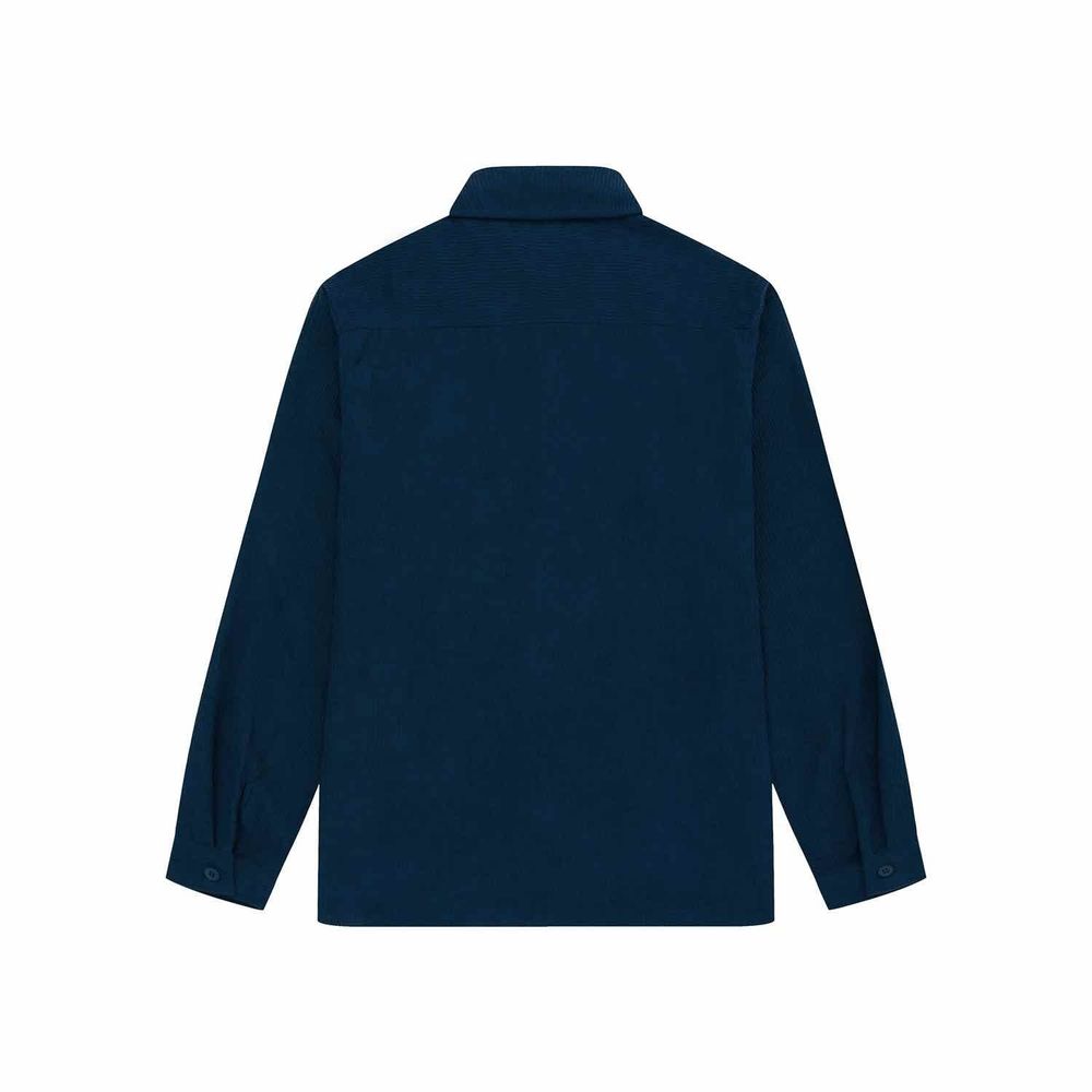 Рубашка YMKASHIX Velvet Button Темно-Синяя