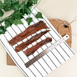 Мясо пищевода говяжье  – пластинки 10-15 см, 100г, With Love Piglet