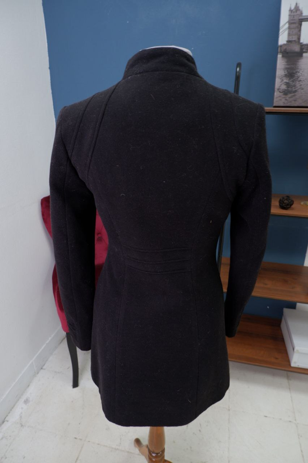 Пальто Roma fashion черное 48 размер