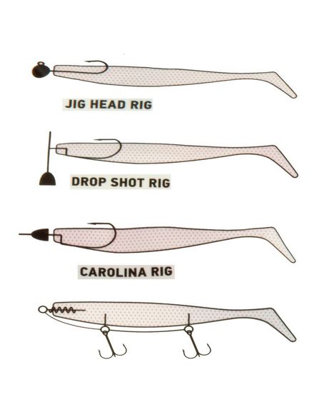 Виброхвосты LJ 3D Series RED TAIL SHAD 7.0in (17.80)/PG35 2шт.