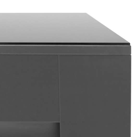 Стол журнальный BeautyStyle 26 графит темный U961/стекло черное