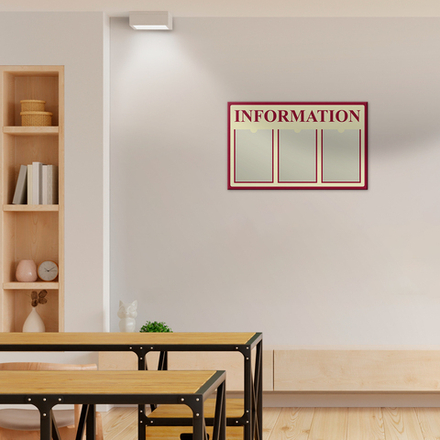 Табличка Information. Информация с карманами А4 151000511