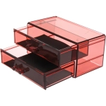 Органайзер для хранения «САНТОРИЯ», цвет винный, 2 отделения, 19*10*9,2см (коробка)