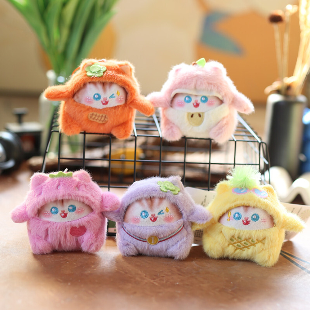 Мягкая игрушка "Котик в пушистом костюме"