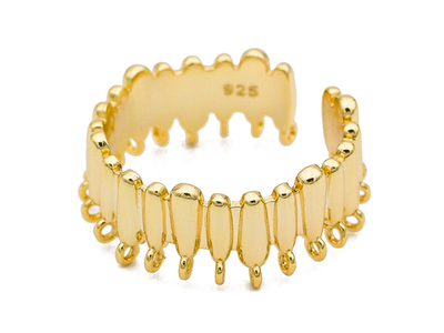 Д129-з Основа для кольца с петельками, позолота