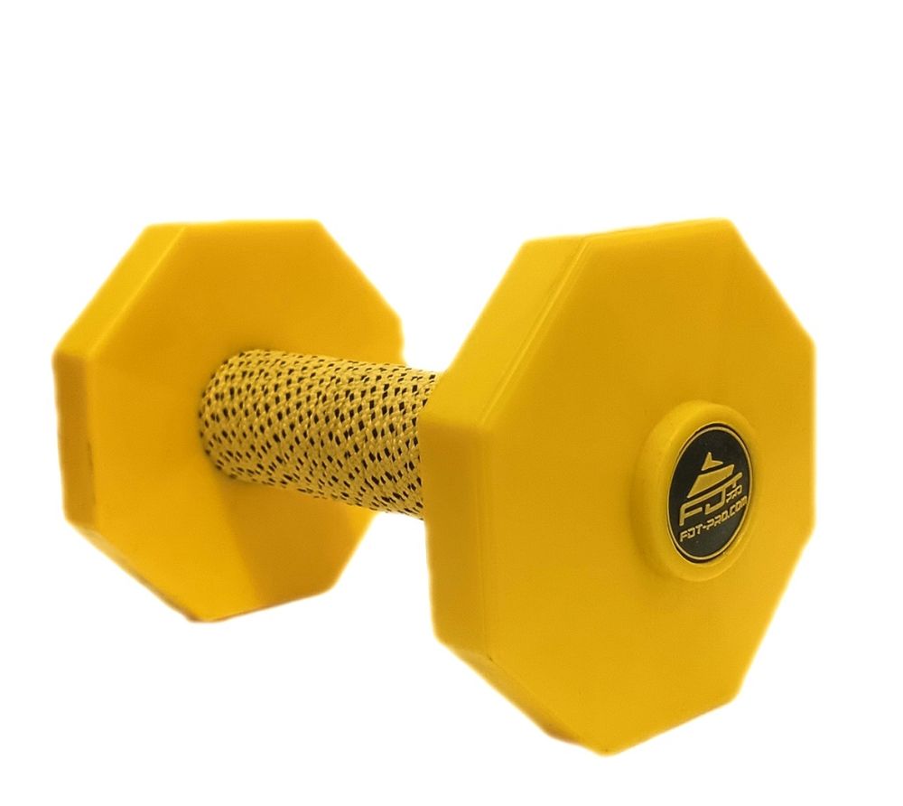 Деревянный апортировочный предмет для собак цвет жёлтый «Play up»650 г.