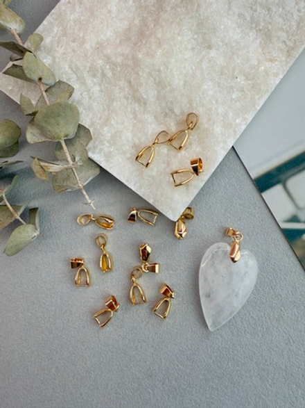 Бейл, классика, позолота 14к, 18 мм, 5 штук